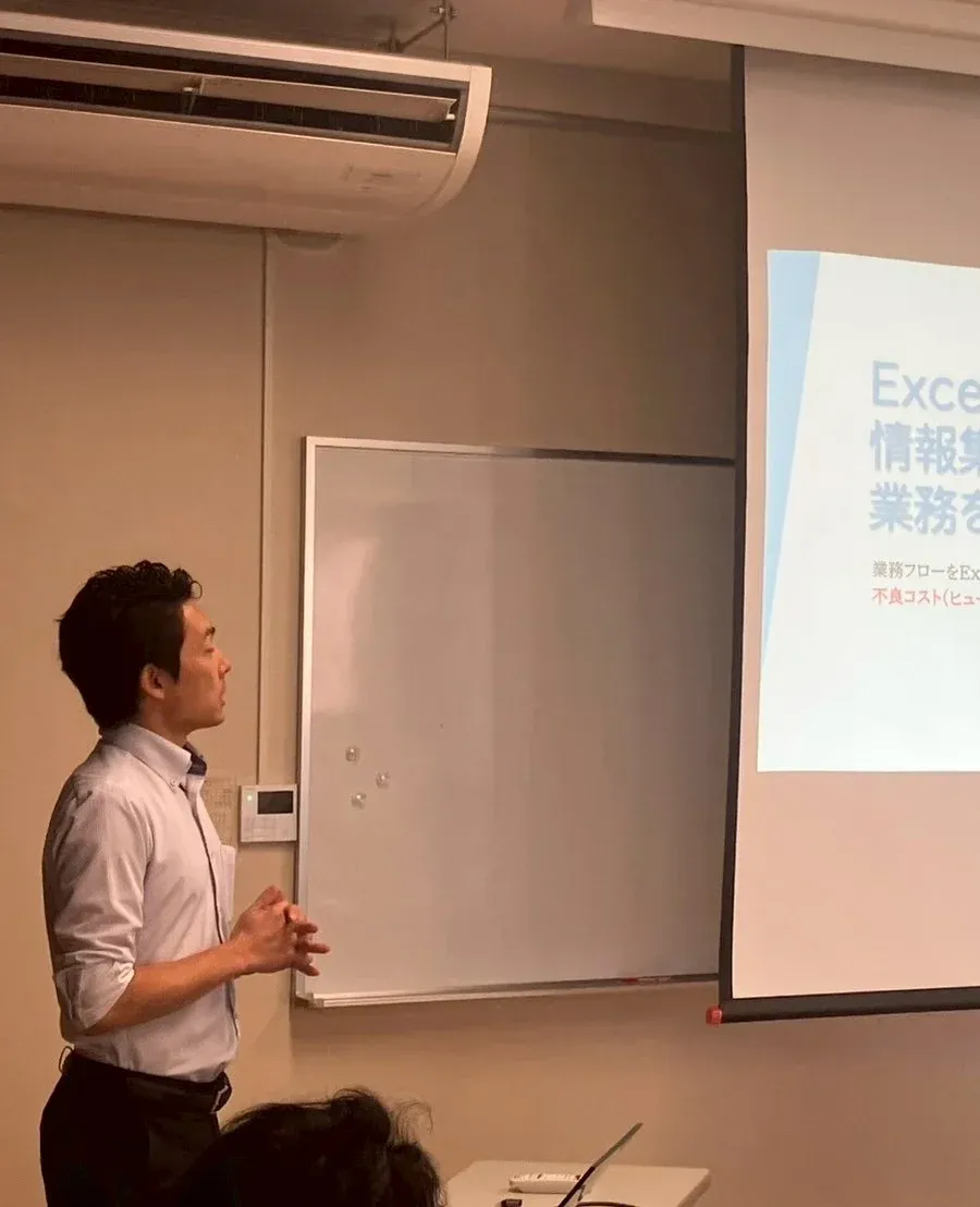 IT活用講座で説明する大垣由騎